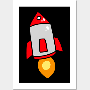 Cute Rocket Posters and Art